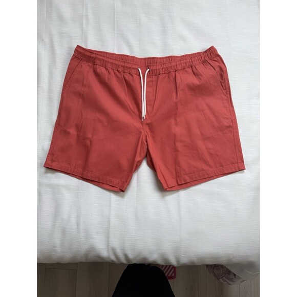 Create UNISON Cotton Drawstring  Shorts In Burnt Orange Sz 2XL New - Picture 2 of 7
